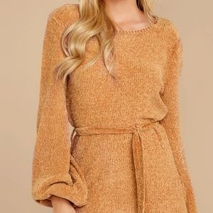 Red Dress Boutique Dresses - Light Camel Chenille Sweater Dress Red Dress Boutique Dresses - Light Camel Chenille Sweater Dress